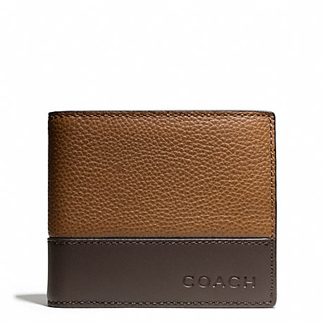 COACH CAMDEN LEATHER COMPACT ID WALLET -  - f74634