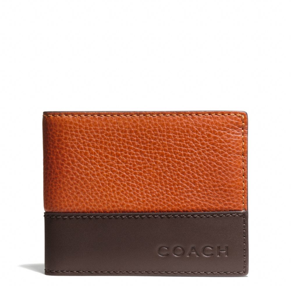 CAMDEN LEATHER SLIM BILLFOLD - COACH f74638 - 16987