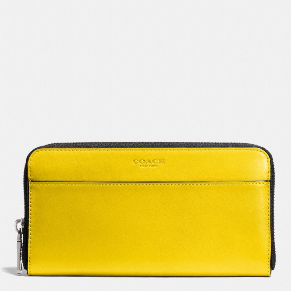 ACCORDION WALLET IN SPORT CALF LEATHER - COACH f74899 - YELLOW