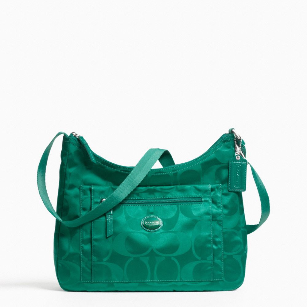 GETAWAY PACKABLE CROSSBODY - COACH f77369 - SILVER/BRIGHT JADE