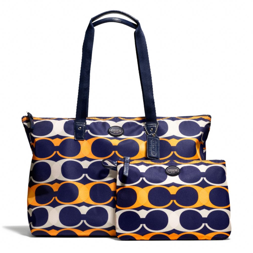 COACH GETAWAY LINEAR C PRINT PACKABLE WEEKENDER - ONE COLOR - F77406