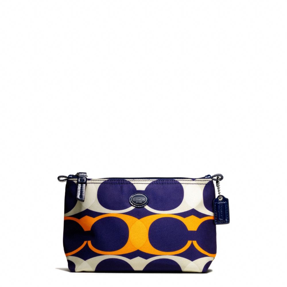 GETAWAY LINEAR C PRINT MINI COSMETIC POUCH - COACH f77426 - 17565
