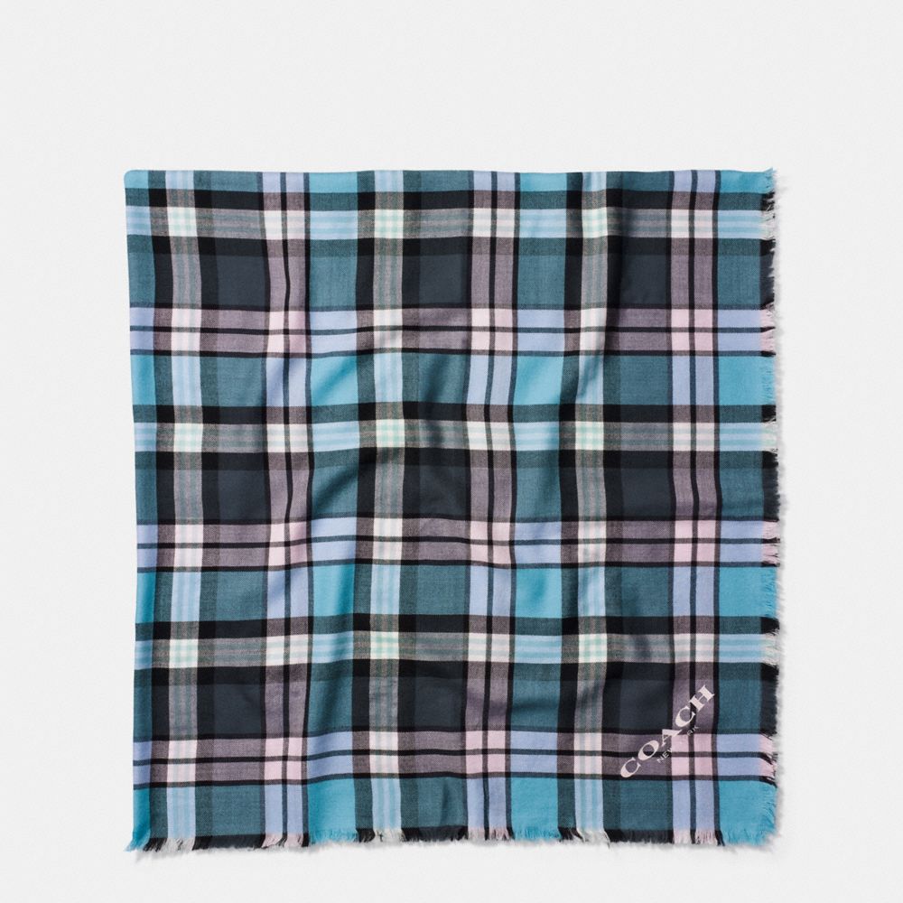 PLAID OVERSIZED SQUARE - COACH f77768 - ATLANTIC MULTI