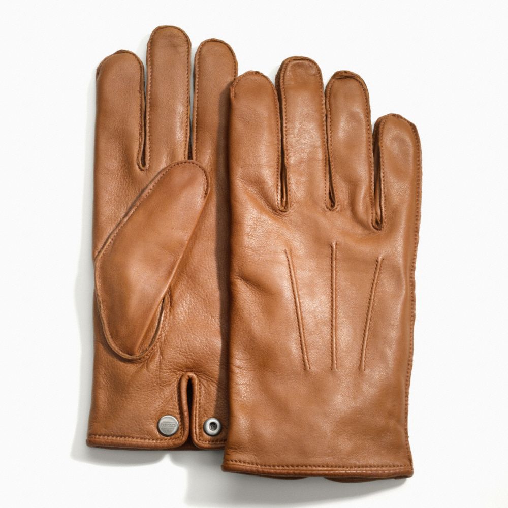 CASHMERE LINED GLOVE - COACH f82604 - 19217