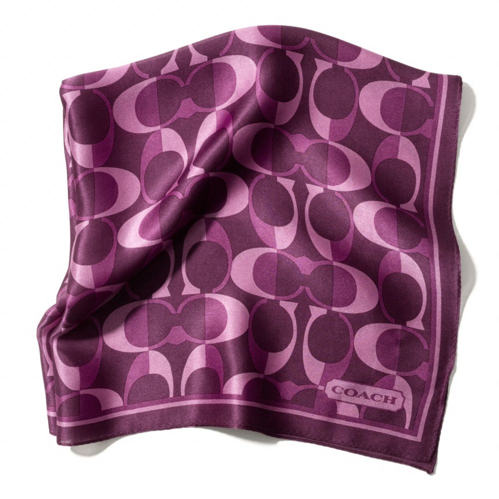 PEYTON DREAM C 27X27 SCARF - COACH f83972 - BRIGHT MAGENTA