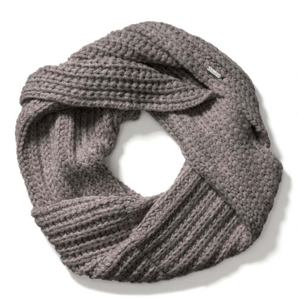 CHUNKY TWISTED COWL - COACH f84014 - MINK