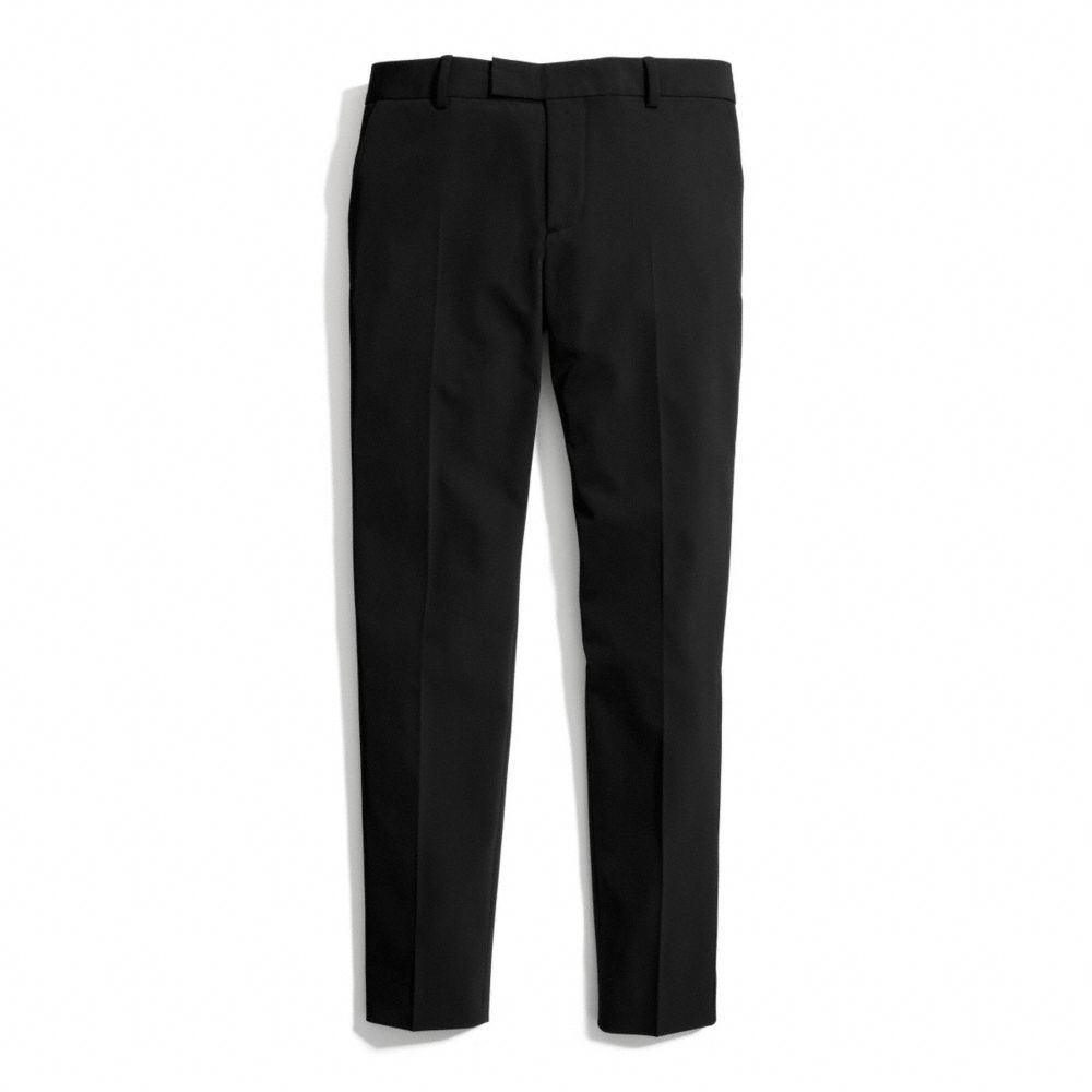 STRETCH TWILL CIGARETTE TROUSER - COACH f84389 - 30012