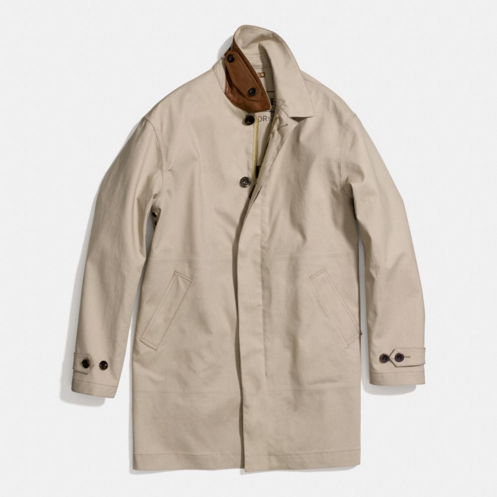 LIGHTWEIGHT HUDSON CAR COAT - COACH f84416 - STONE