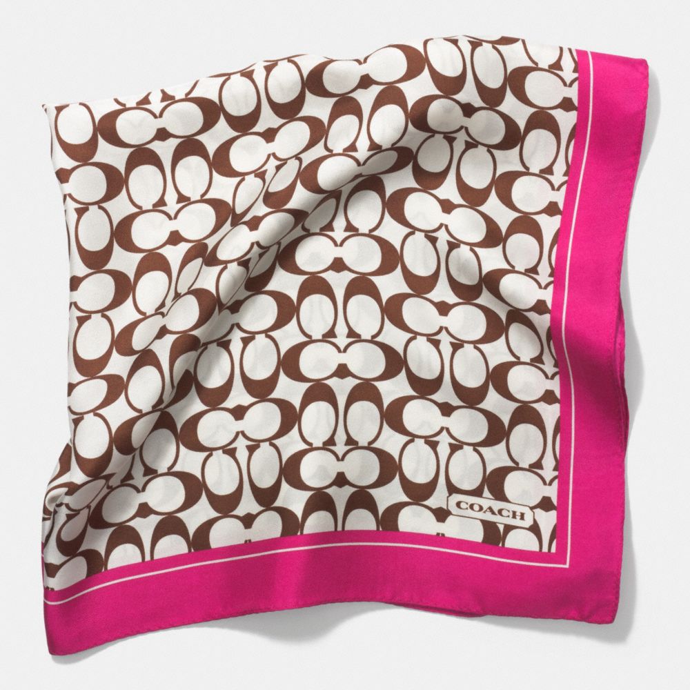 SIGNATURE C 27 x 27 SCARF - COACH f84562 - BAJ