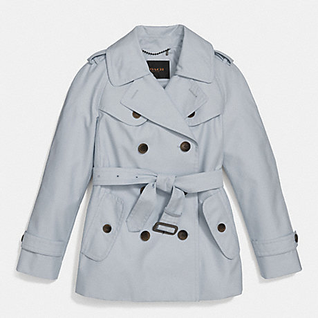 COACH SHORT TRENCH - CHAMBRAY - f84759