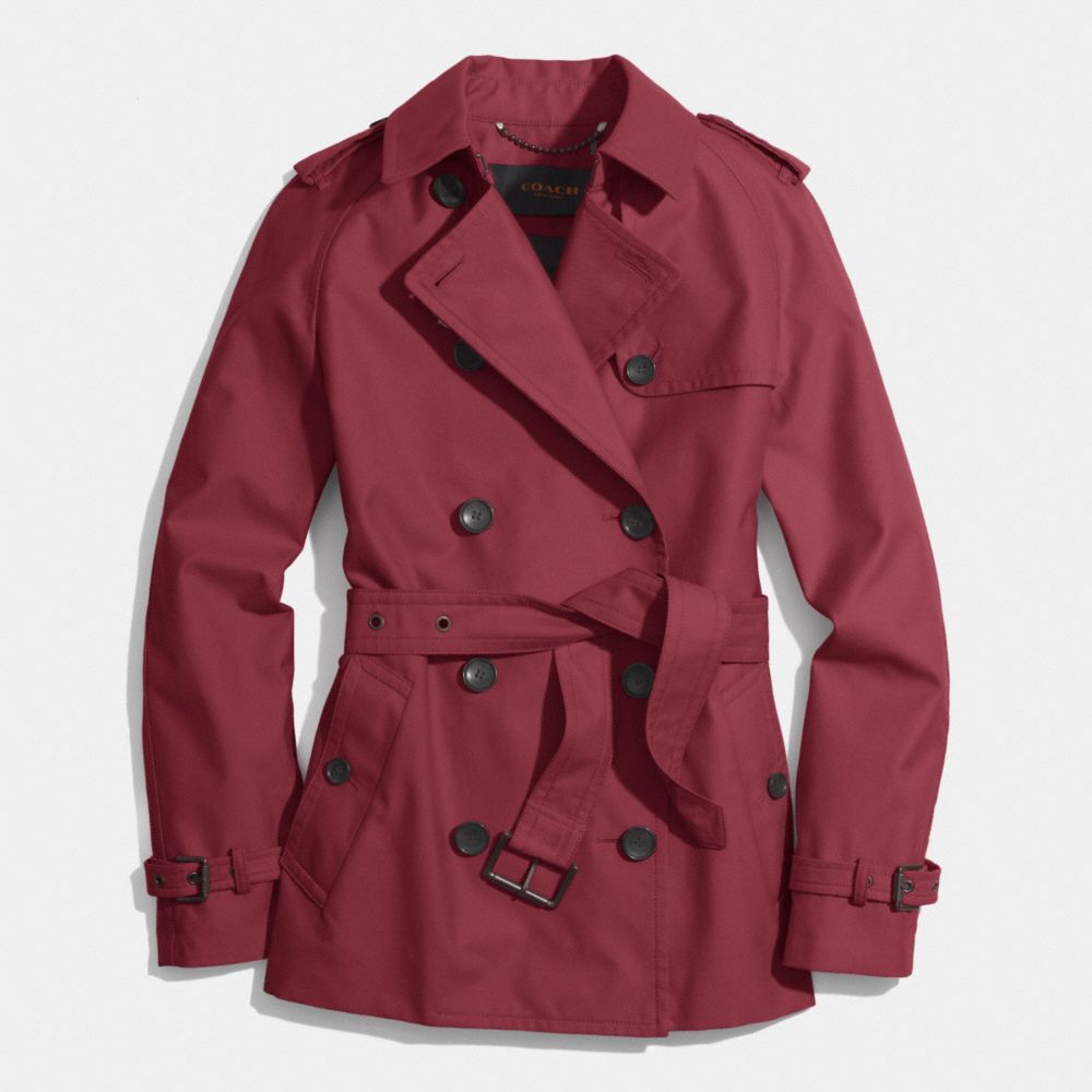 CLASSIC SHORT TRENCH - COACH f85083 - OXBLOOD