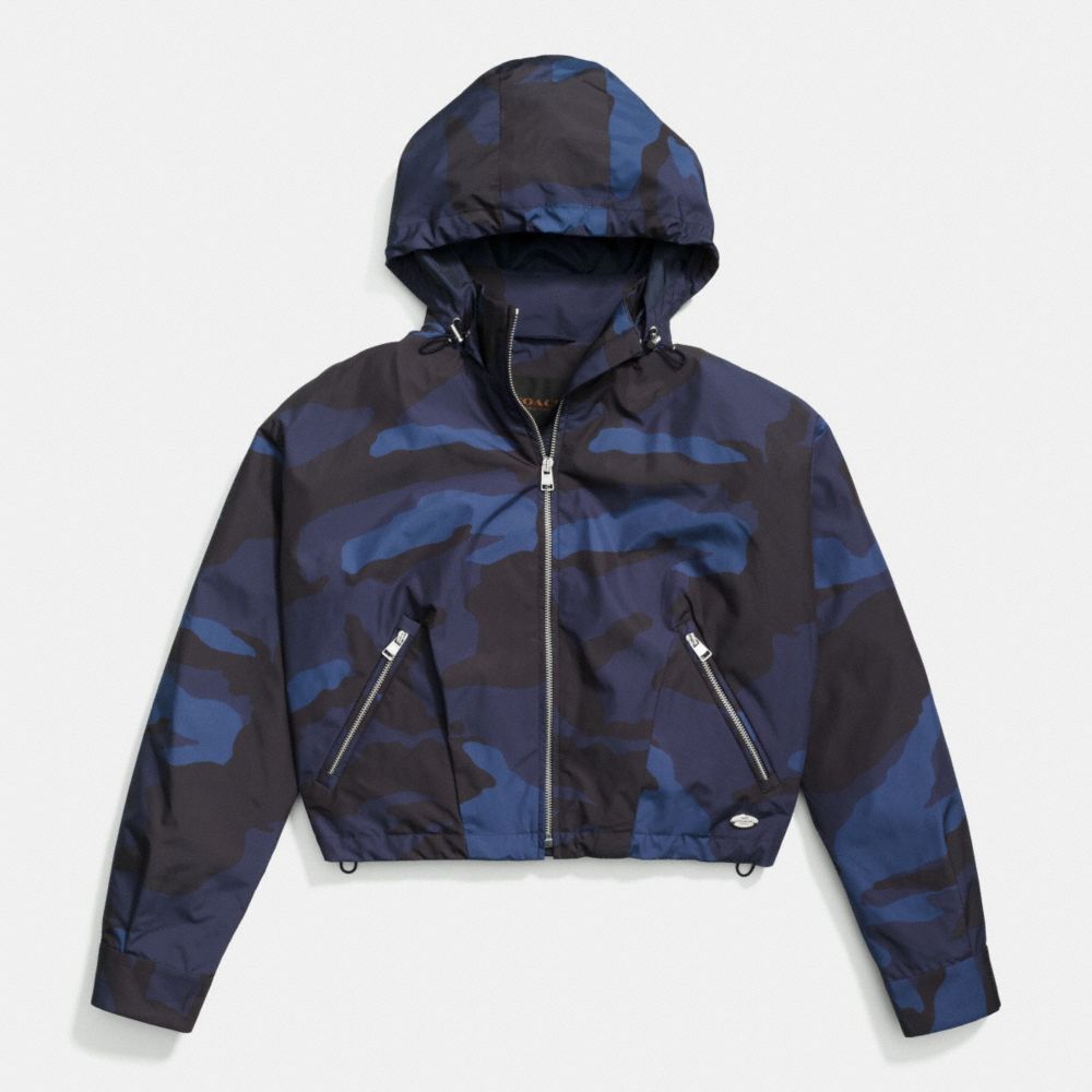 CAMO WINDBREAKER - COACH f85734 -  BLUE/MULTICOLOR