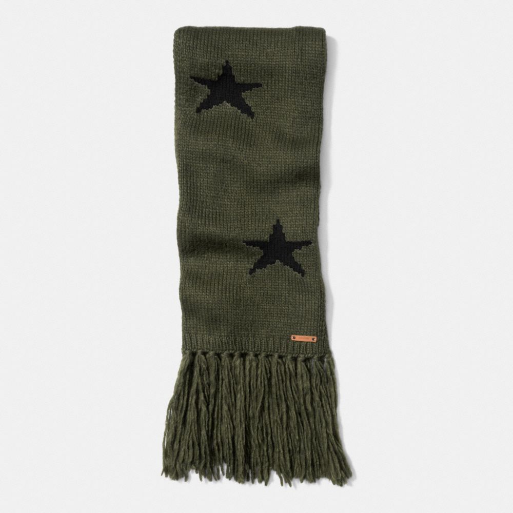 STAR INTARSIA SCARF - COACH f86021 - EAX