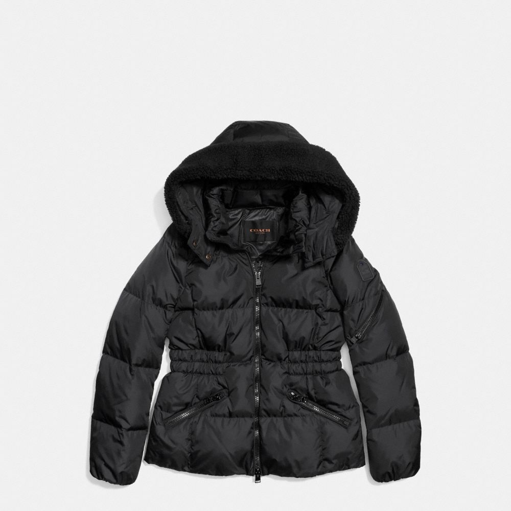 ICON SHORT PUFFER - COACH f86038 - BLACK