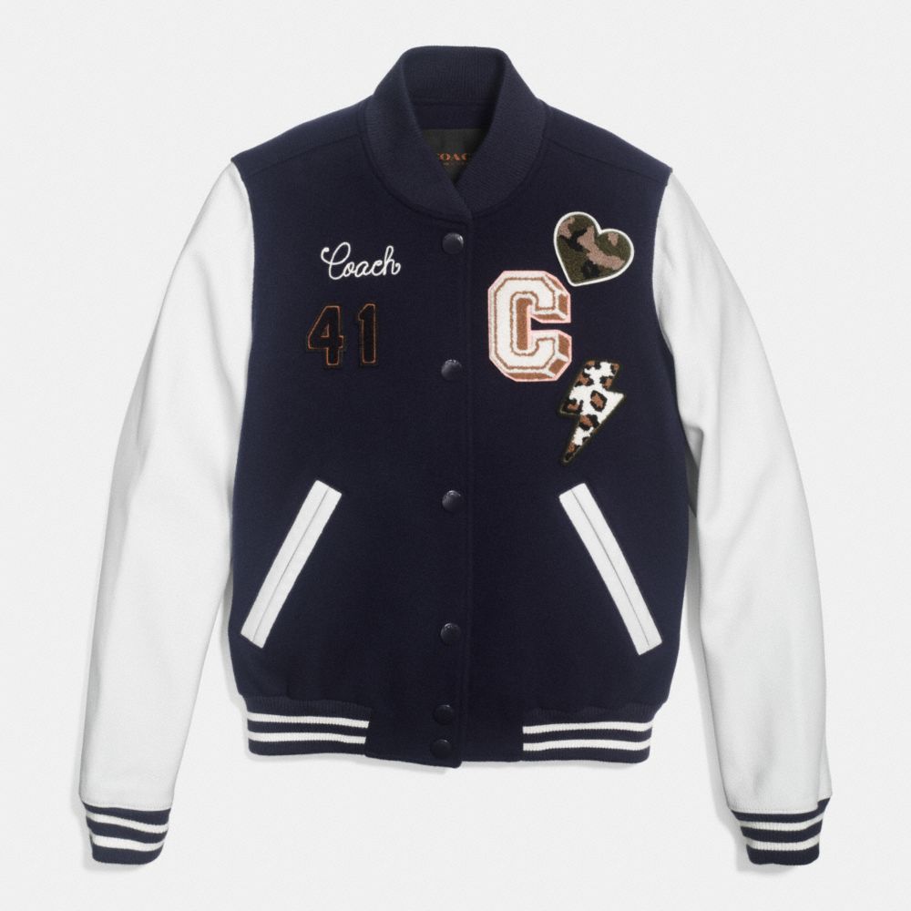 VARSITY C JACKET;MIDNIGHT N;LARGE - COACH f86055 - EEU