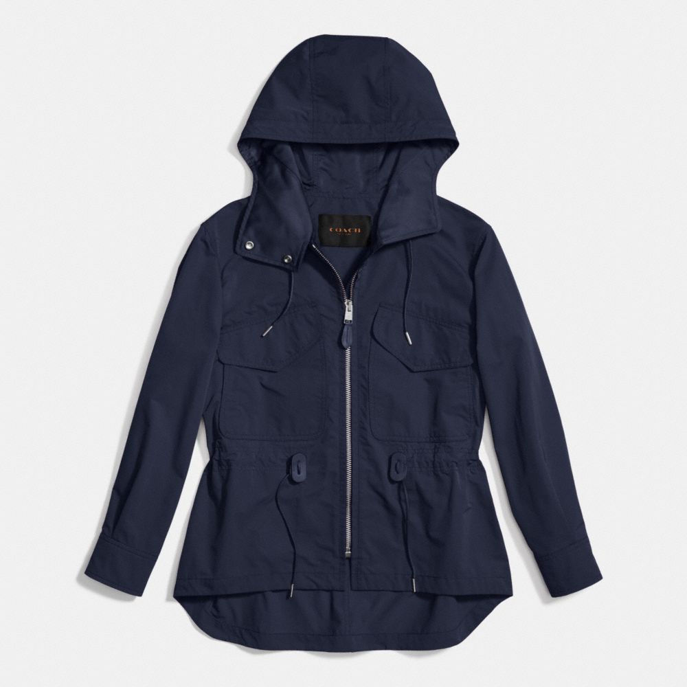 SPORTY ZIP WINDBREAKER - COACH f86465 - MIDNIGHT NAVY