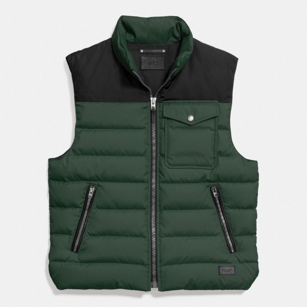 DOWN VEST - COACH f86510 - PALM