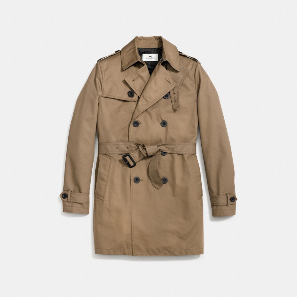 TRENCH COAT - COACH f86514 - TOBAC