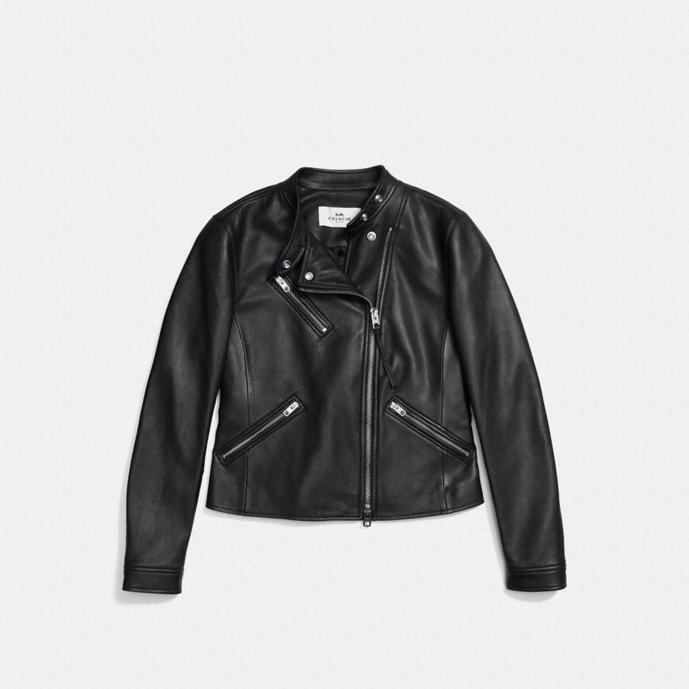 UPTOWN RACER JACKET - COACH f86528 - BLACK