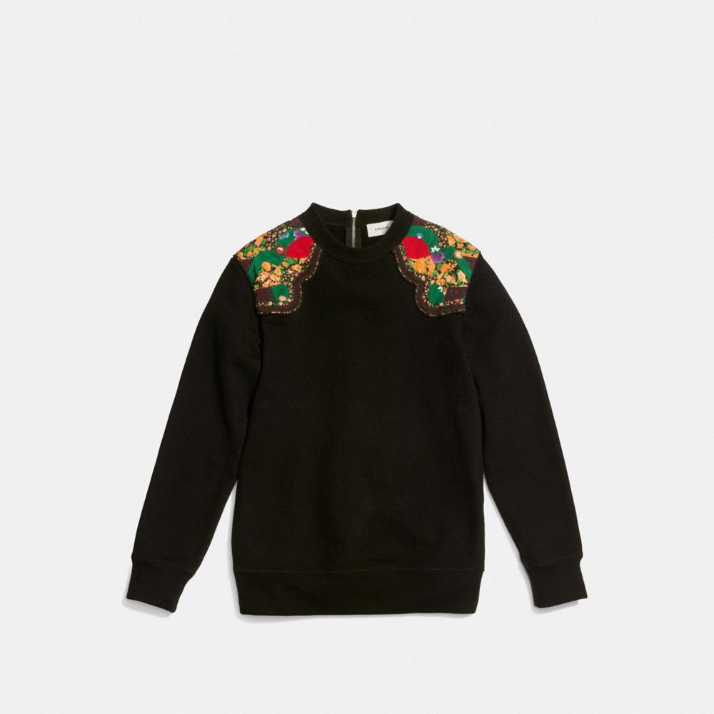 WESTERN SURF SWEATSHIRT - COACH f86719 - BLACK