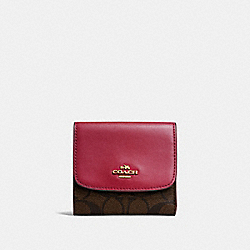 COACH SMALL WALLET IN SIGNATURE CANVAS - IMNM4 - F87589