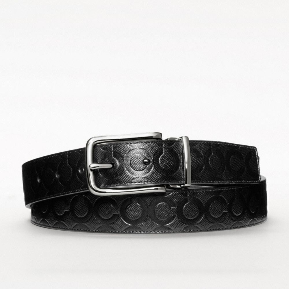OP ART CUT TO SIZE REVERSIBLE HARNESS BELT - COACH f90271 - 30160