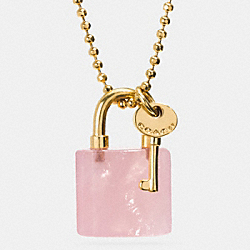 COACH LOCK AND KEY NECKLACE - GDPIT - F90513