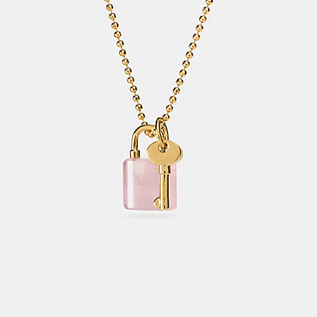 COACH LOCK AND KEY NECKLACE - GDPIT - f90615
