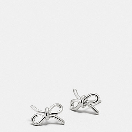 COACH STERLING BOW EARRING - SILVER/SILVER - f90793