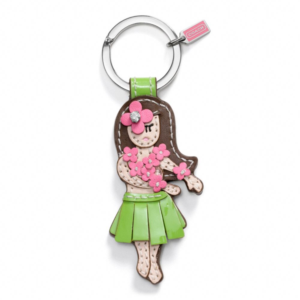 HAWAIIAN GIRL KEY RING - COACH f93159 - 5470