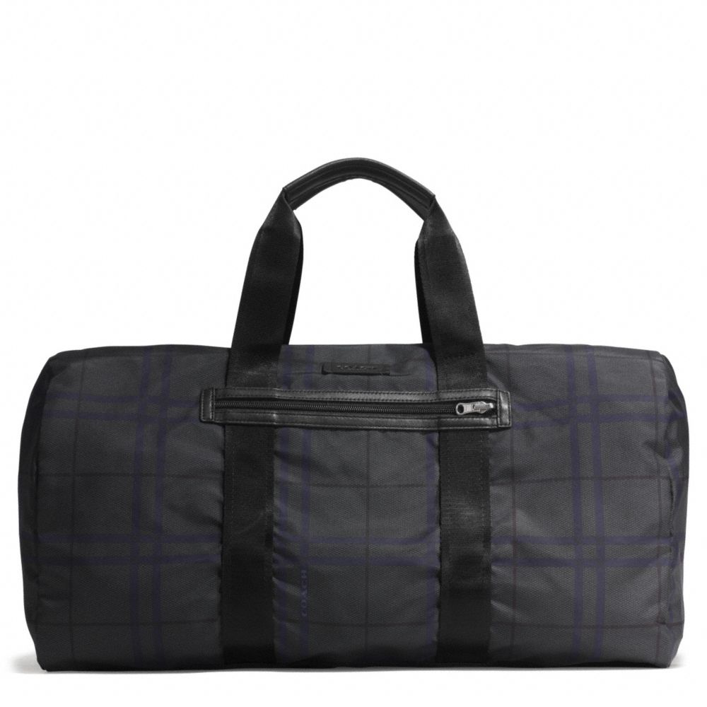 COACH VARICK NYLON PACKABLE DUFFLE - GUNMETAL/GREY MULTI - F93342