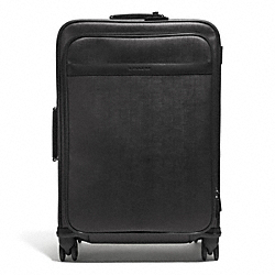 COACH HERITAGE CHECK 26 INCH WHEEL ALONG - COACH f93391 - SILVER/CHARCOAL
