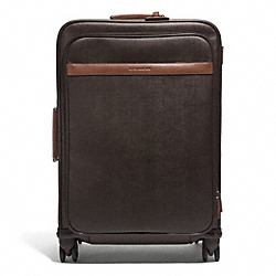 COACH HERITAGE CHECK 26 INCH WHEEL ALONG - COACH f93391 - SILVER/ESPRESSO