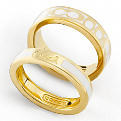 COACH SIGNATURE C STACKED RINGS - ONE COLOR - F95239