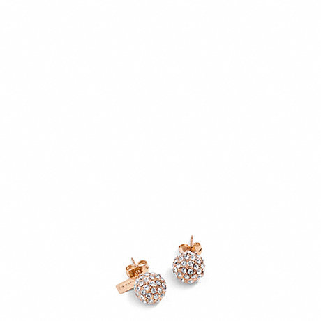 COACH Holiday Pave Stud Earrings -  - f95252