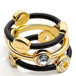 COACH STACKED RING SET - ONE COLOR - F95745