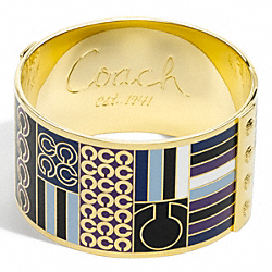 ONE AND A HALF INCH PATCHWORK BANGLE