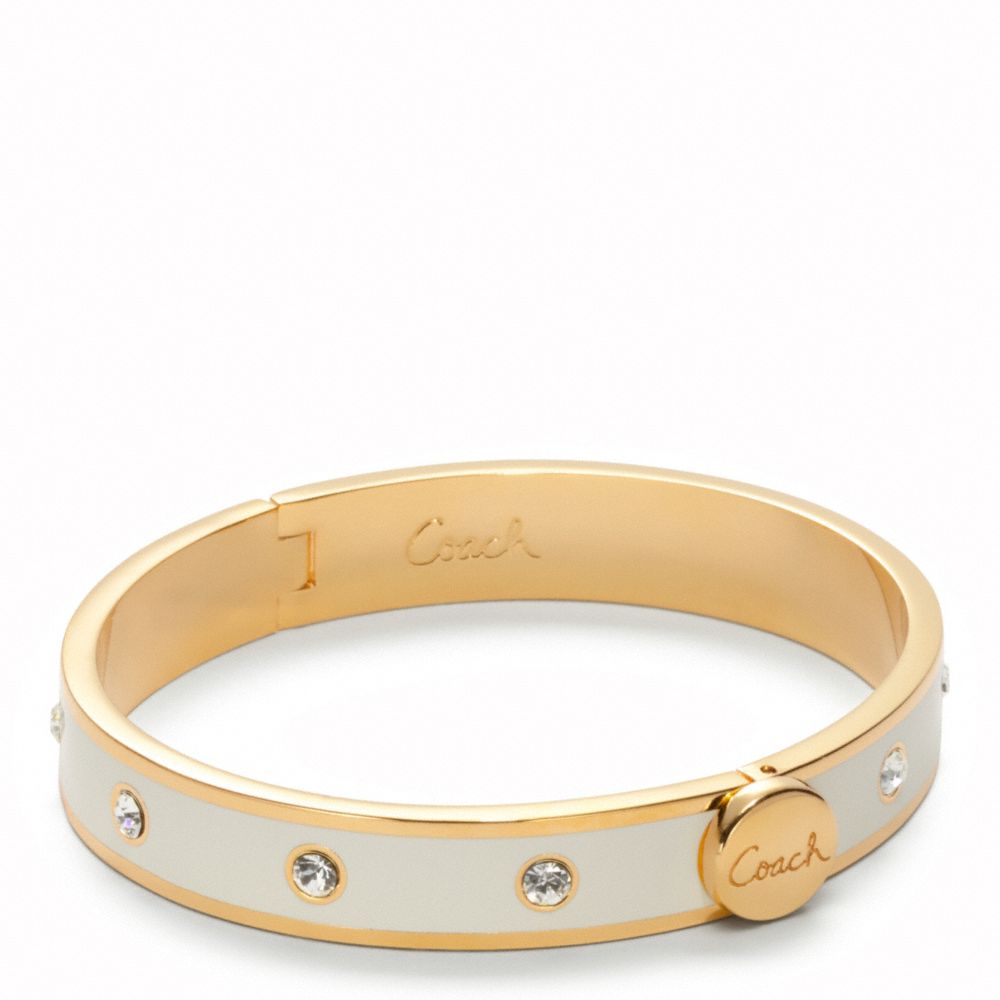 THIN HINGED STUD BANGLE - COACH f95864 - 23879