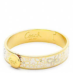 COACH HALF INCH HINGED PAVE BUTTERFLY BANGLE - ONE COLOR - F96045