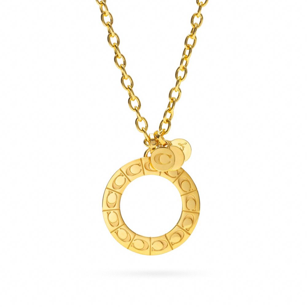 LARGE SIGNATURE MEDALLION NECKLACE