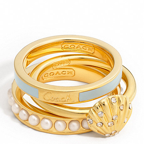 COACH SHELL STACKING RING -  - f96167