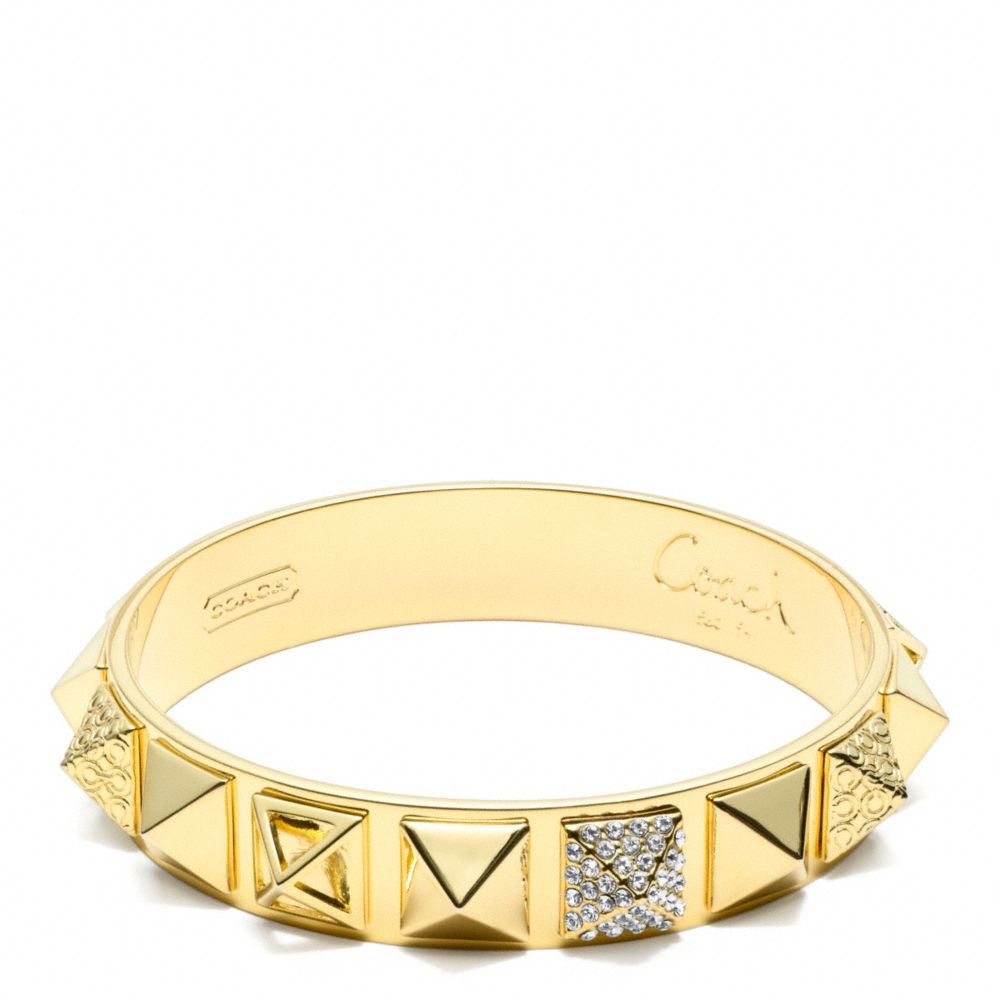 PAVE PYRAMID BANGLE - COACH f96351 - 9366