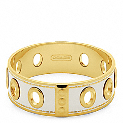 COACH THREE QUARTER INCH GROMMET BANGLE - ONE COLOR - F96353