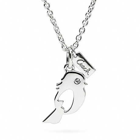 COACH STERLING BIRD NECKLACE -  - f96355