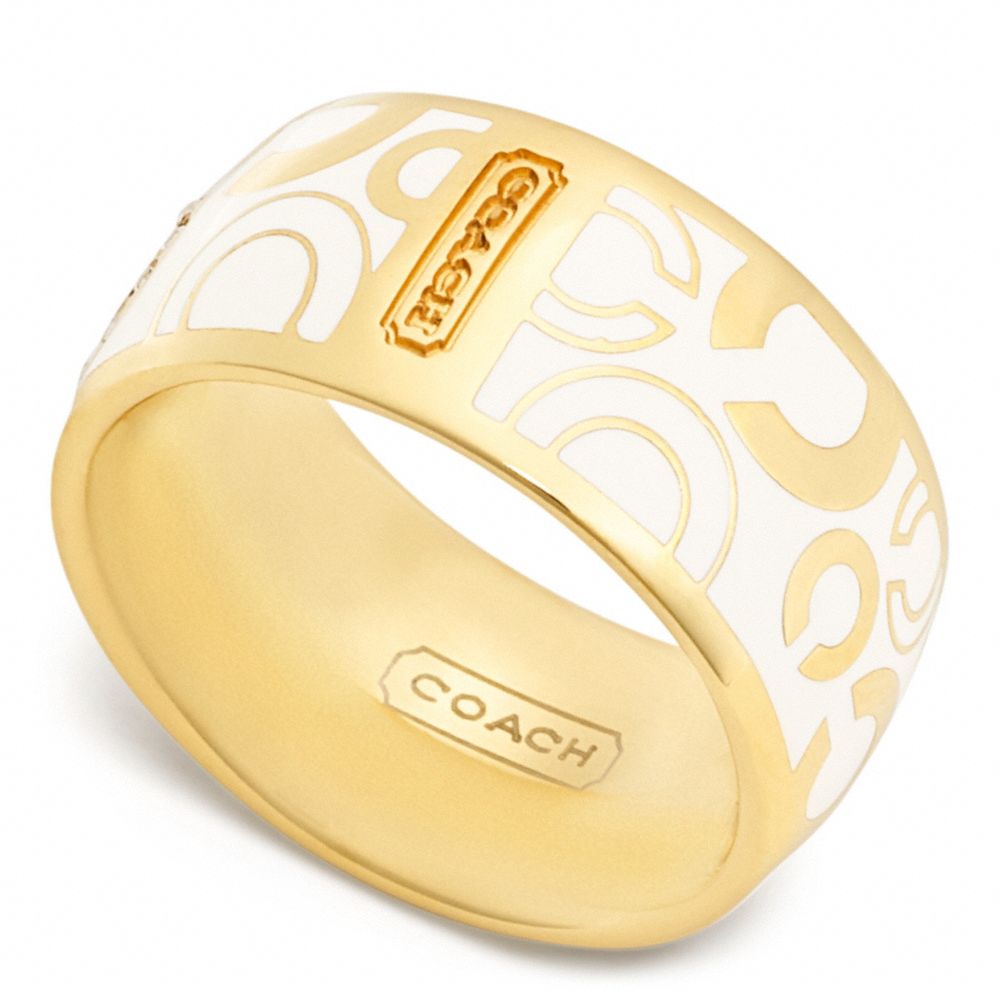 PAVE OP ART RING - COACH f96377 - 24762