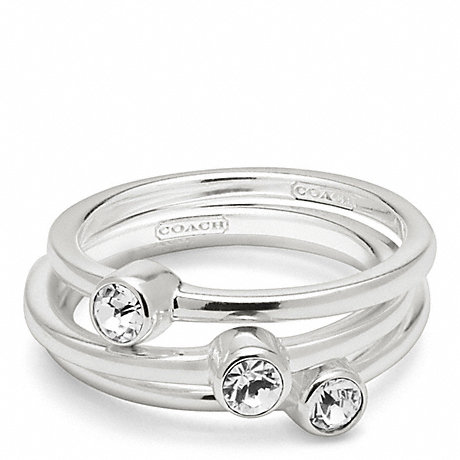 COACH STERLING PAVE STACKING RINGS -  - f96398