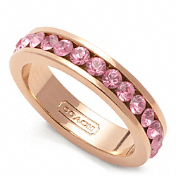 COACH PAVE BAND RING - ONE COLOR - F96419