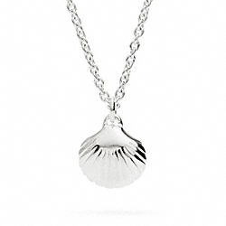 COACH STERLING SHELL NECKLACE - ONE COLOR - F96697