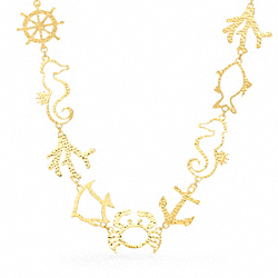 COACH METAL SUMMER CHARM NECKLACE - ONE COLOR - F96754