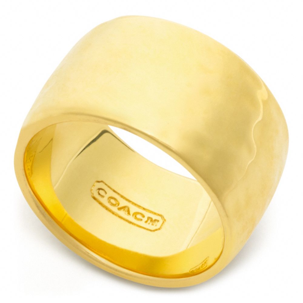 HAMMERED BAND RING - COACH f96806 - 24900